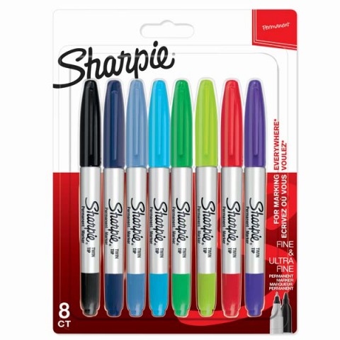 Sharpie Twin Tip 8'li Permanent Markör Karışık Renkli / 2065409
