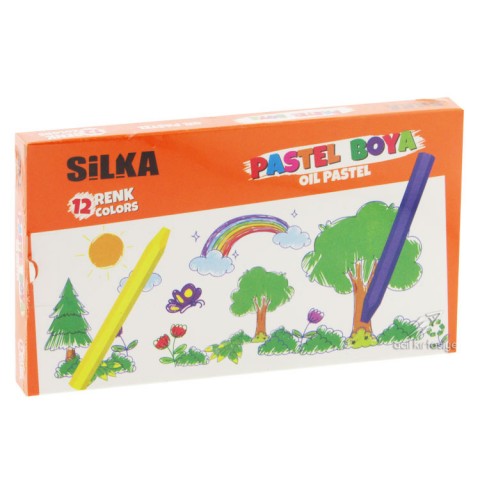 Silka 12'li Pastel Boya Karton Kutu / P.HS12-12