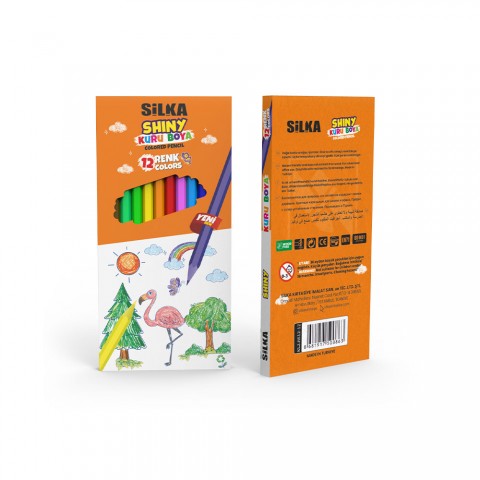 Silka Shiny 12'li Karton Kutu Kuru Boya / ART.612