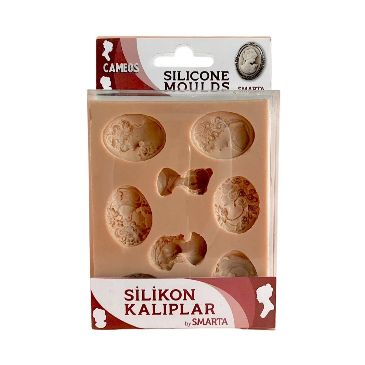 Smarta 100x130x15mm Silikon Kalıp Cameos /