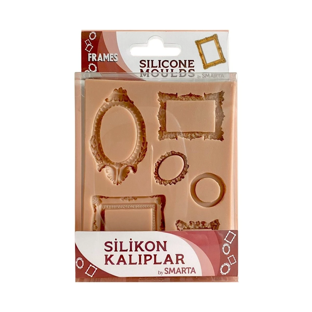 Smarta 100x130x15mm Silikon Mini Müzem Çerçeveler /