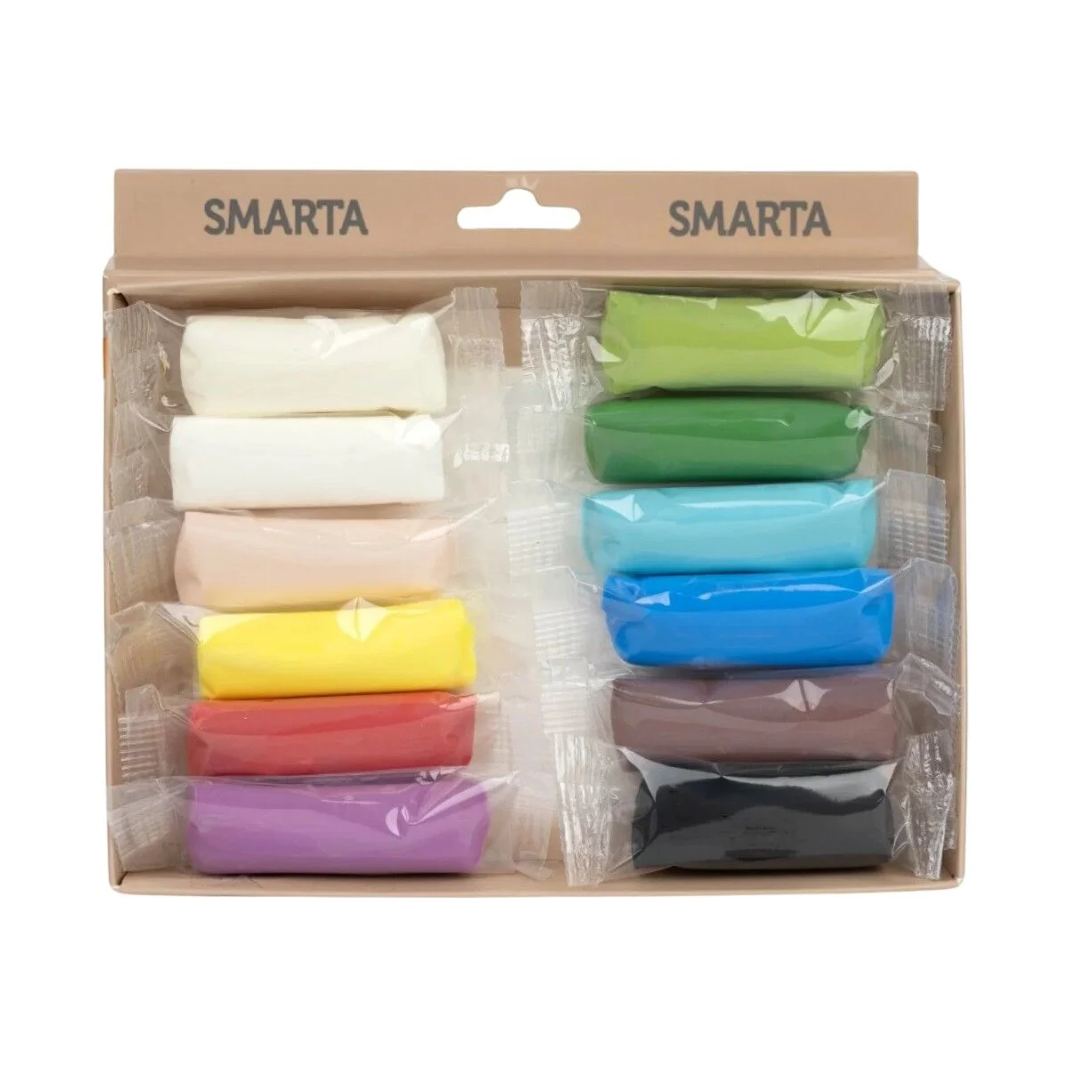 Smarta Air Soft Modelling Clay 12x25gr Hava İle Kuruyan Modelleme Kili Ana Renkler / 3000090