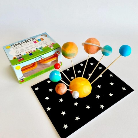 Smarta Kids Modelling Clay 70gr Hava İle Kuruyan Modelleme Hamuru Neon Yeşil / 30000044