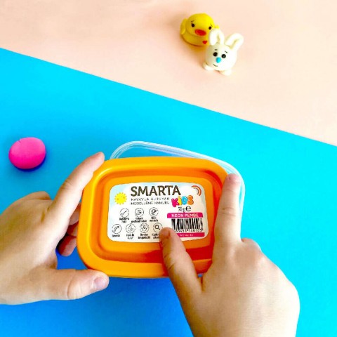 Smarta Kids Modelling Clay 70gr Hava İle Kuruyan Modelleme Hamuru Sarı / 30000035