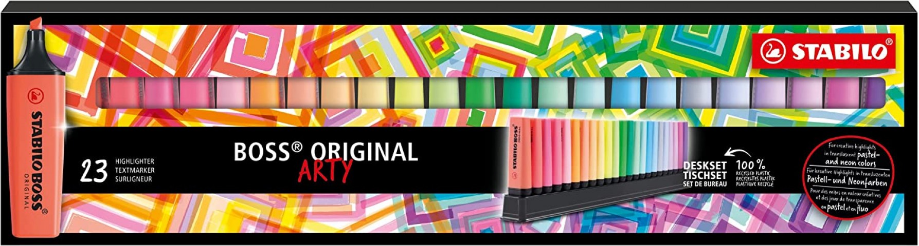 Stabilo Boss Original ARTY 23 Renk Masa Üstü Standlı Set /7023-01-5-20