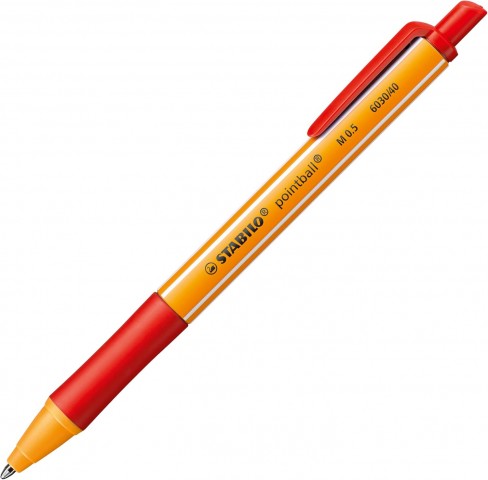 Stabilo Ponitball 0.5mm Basmalı Tükenmez Kalem Kırmızı 6030/40