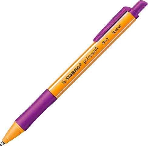 Stabilo Ponitball 0.5mm Basmalı Tükenmez Kalem Mor 6030/58