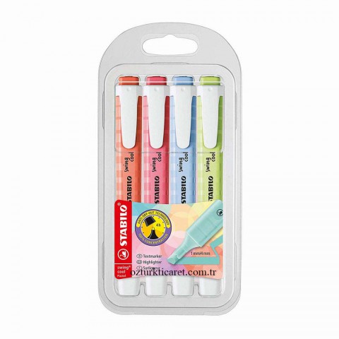 Stabilo Swing Cool 4'lü Pastel Renkler Set / 275/4-08-1