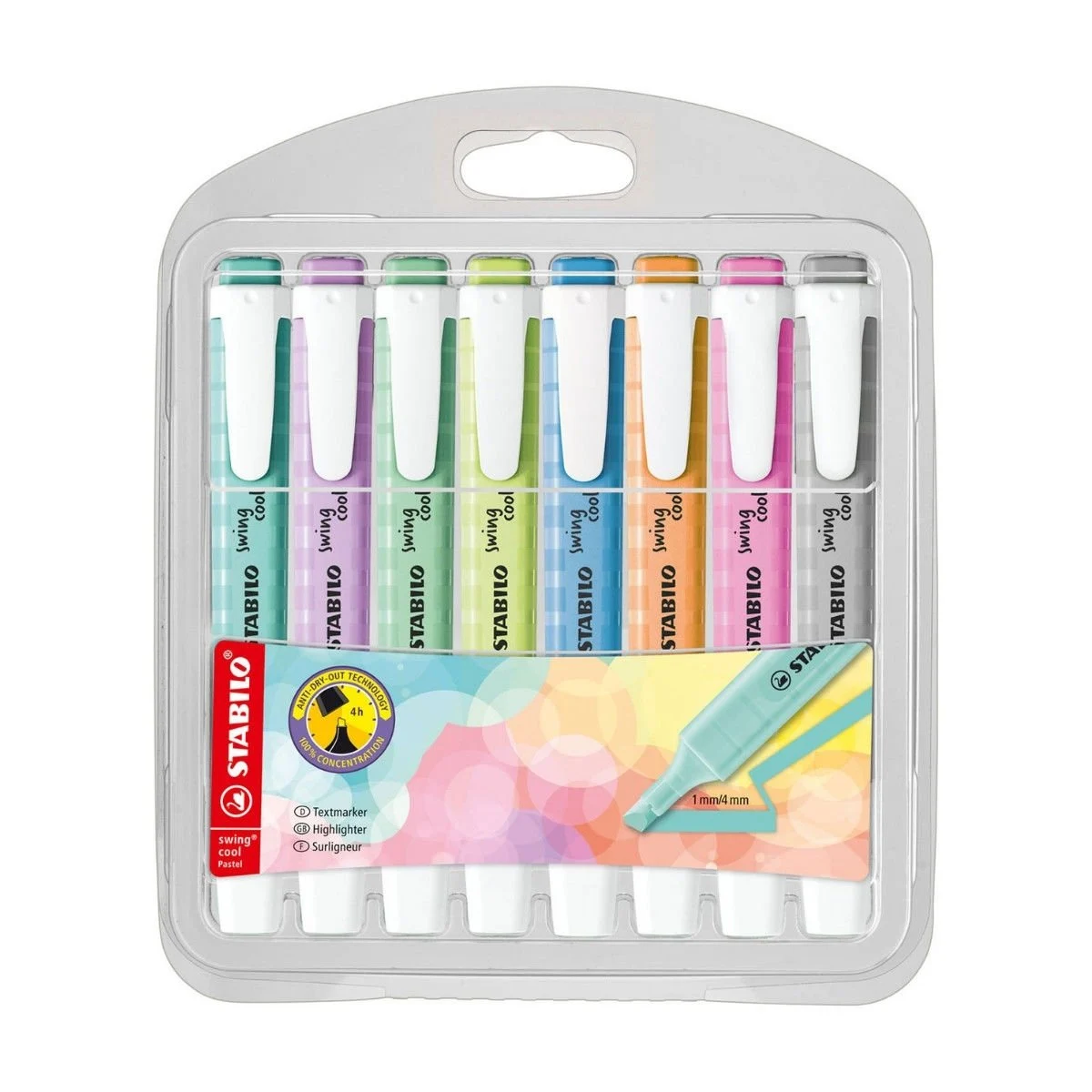 Stabilo Swing Cool Pastel 8'li Fosforlu İşaretleme Kalem Seti / 275/8-08-2