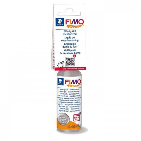 Staedtler Fimo Liquid Gel Sıvı Jel 50 ml Gümüş / 8050-81 Staedtler Fimo Liquid Gel Sıvı Jel 50 ml Gümüş / 8050-81