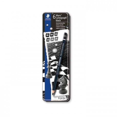 Staedtler Mars Lumograph Black 6'lı Dereceli Kalem Set