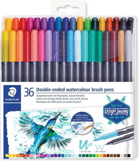 Staedtler MarsGraphic Duo 36'lı Çift Uçlu Fırça Uçlu Kalem Seti / TB36