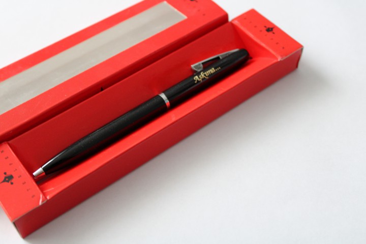 Steelpen "Aşkıma" Baskılı Tükenmez Kalem - Siyah