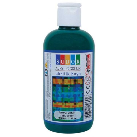 Südor Artist Acyrilic 250ml Akrilik Boya Koyu Yeşil