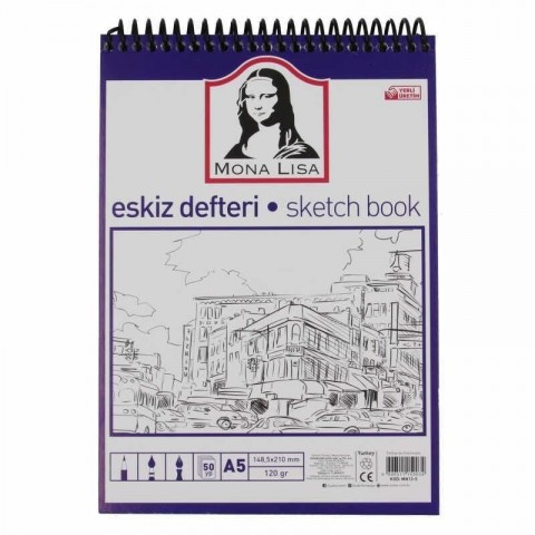Südor Spiralli Eskiz Defteri (Sketch Book) A5 120 G 50 Yp