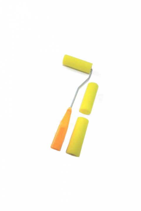 Sünger Rulo Fırça Seti + 2 Yedek Uç (5cm)