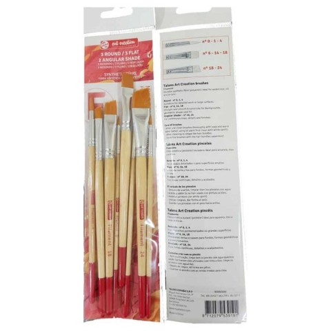 Talens Art Creation Multi Teknik Fırça Seti 8'li Set - F / RT9099006M