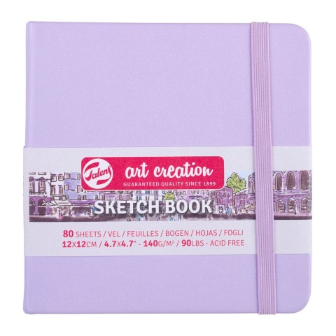 Talens Art Creation Sketch Book 12x12cm 140gr 80yp Sert Kapak Eskiz Defteri Eflatun/ RT9314134M