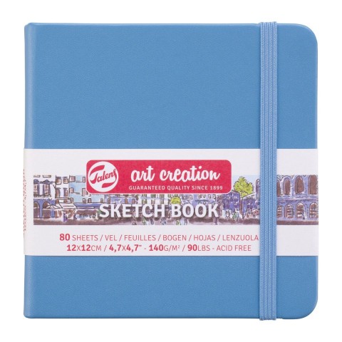 Talens Art Creation Sketch Book 12x12cm 140gr 80yp Sert Kapak Eskiz Defteri Mavi/ RT9314214M