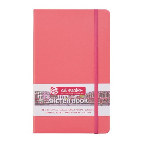 Talens Art Creation Sketch Book 13x21cm 140gr 80yp Sert Kapak Eskiz Defteri Somon/ RT9314312M