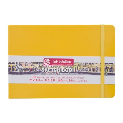 Talens Art Creation Sketch Book 21x14.8cm 140gr 80yp Sert Kapak Eskiz Defteri Golden Yellow / RT9314115M