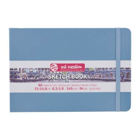 Talens Art Creation Sketch Book 21x14.8cm 140gr 80yp Sert Kapak Eskiz Defteri Lake Blue / RT9314215M