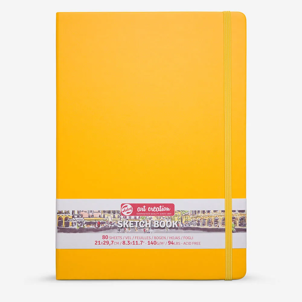 Talens Art Creation Sketch Book 21x30cm 140gr 80yp Sert Kapak Eskiz Defteri Sarı/ RT9314113M