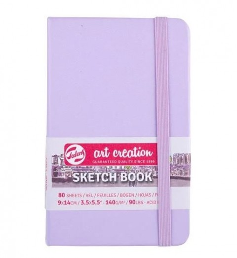 Talens Art Creation Sketch Book 9x14cm 140gr 80yp Sert Kapak Eskiz Defteri Eflatun/ RT9314131M