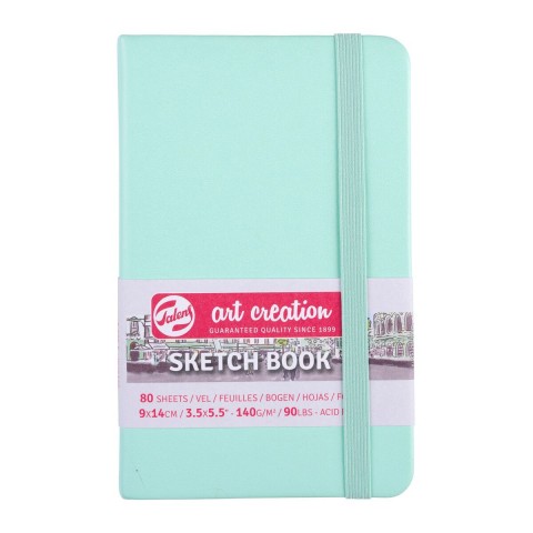 Talens Art Creation Sketch Book 9x14cm 140gr 80yp Sert Kapak Eskiz Defteri Nane Yeşili/ RT9314031M
