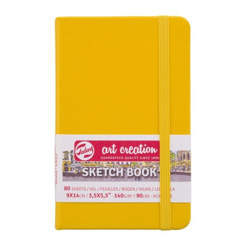 Talens Art Creation Sketch Book 9x14cm 140gr 80yp Sert Kapak Eskiz Defteri Sarı/ RT9314111M