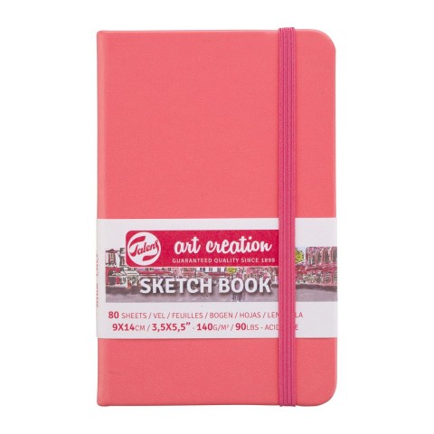 Talens Art Creation Sketch Book 9x14cm 140gr 80yp Sert Kapak Eskiz Defteri Somon/ RT9314311M