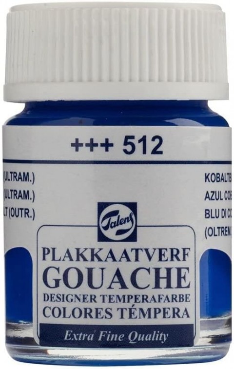 Talens Gouache Jar 16ml Guaj Boya Cobalt Blue Ultramarine / 512