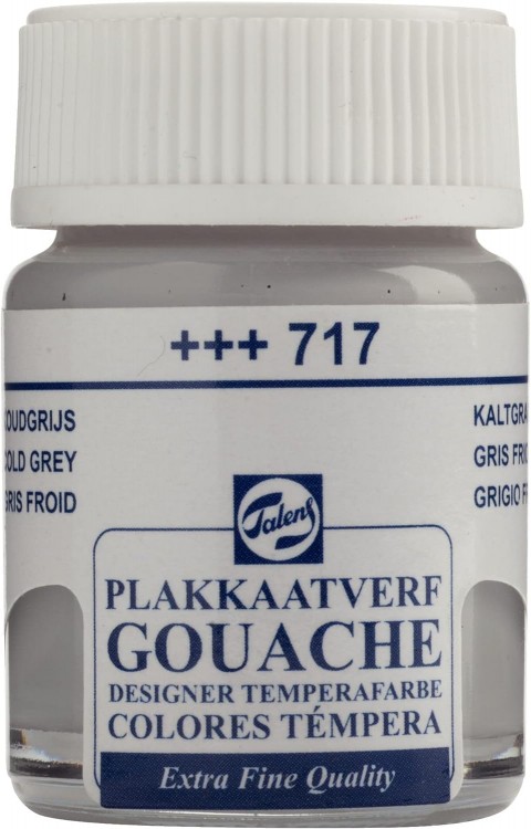 Talens Gouache Jar 16ml Guaj Boya Cold Grey / 717