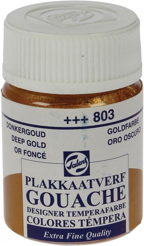 Talens Gouache Jar 16ml Guaj Boya Deep Gold / 803