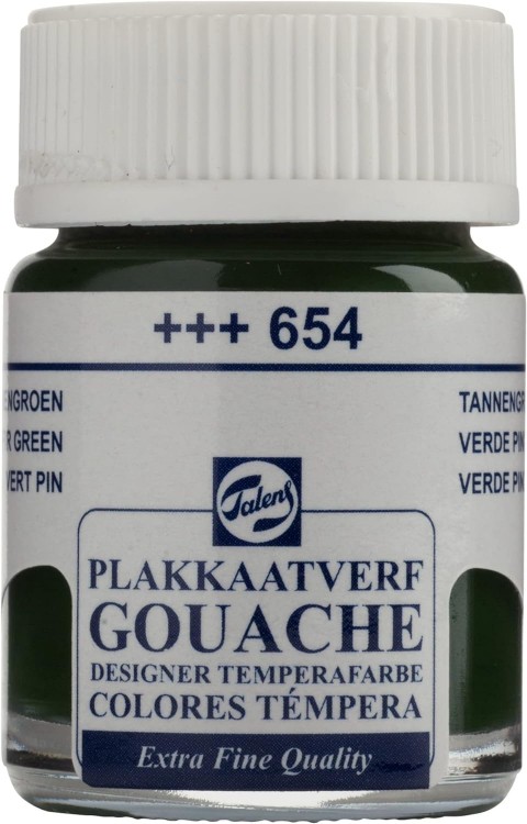 Talens Gouache Jar 16ml Guaj Boya Fir Green / 654