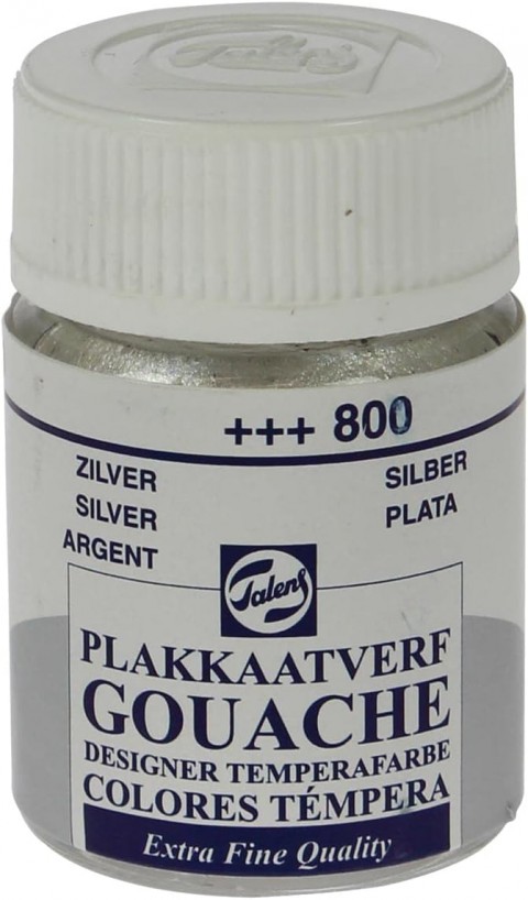 Talens Gouache Jar 16ml Guaj Boya Silver / 800