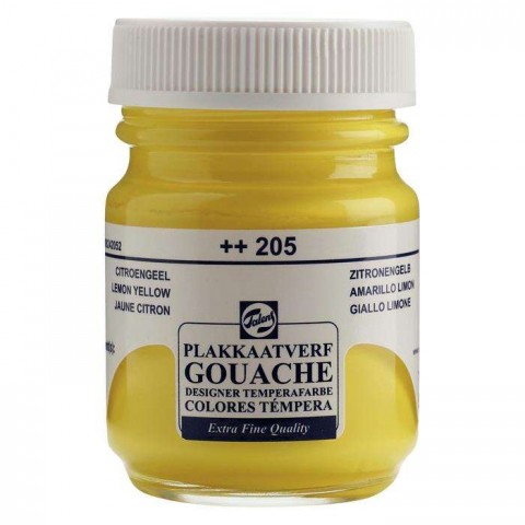 Talens Gouache Jar 50ml Guaj Boya Lemon Yellow / 205