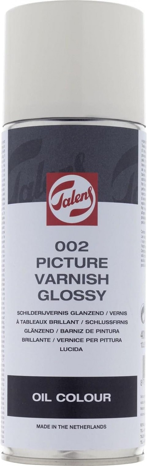 Talens Picture Varnish Gloss 400ml Yağlı Boya Sprey Parlak Vernik / 002