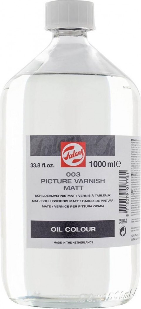 Talens Picture Varnish Matt 1000ml Yağlı Boya Mat Resim Vernik / 003
