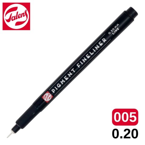 Talens Pigment Fineliner Teknik Çizim Kalemi Siyah 005 (0.20mm) /
