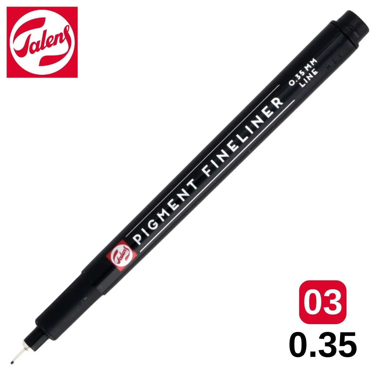 Talens Pigment Fineliner Teknik Çizim Kalemi Siyah 03 (0.35mm) /