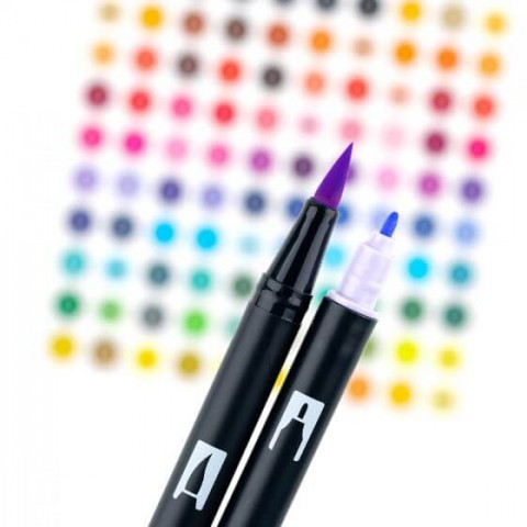 Tombow ABT Dual Brush Pen Grafik Kalemi 10'lu Set - Pastel Colors