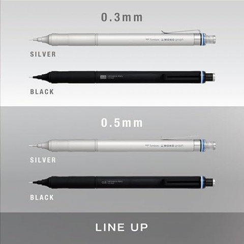 Tombow Mono Graph Fine 0.5mm Mekanik Kurşun Kalem Siyah / DPA-112B