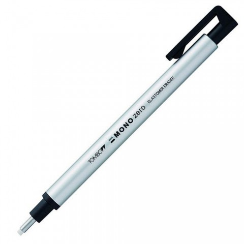 Tombow Mono Zero Basmalı Kalem Silgi 2,3mm - Gümüş /