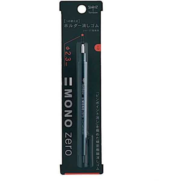 Tombow Mono Zero Basmalı Kalem Silgi 2,3mm - Siyah