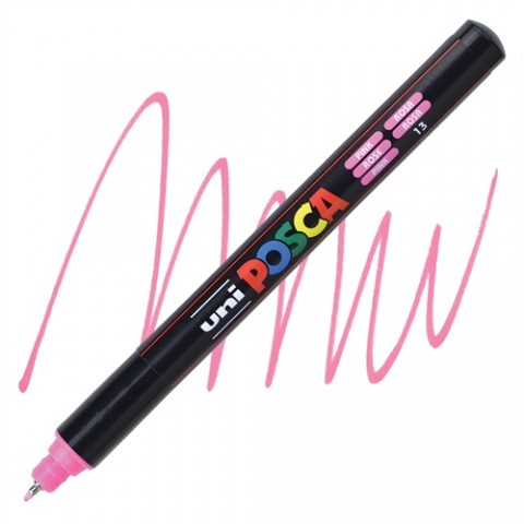 Uniball Posca 0.7mm Fine Poster Markörü Pembe (13) / PC1MR