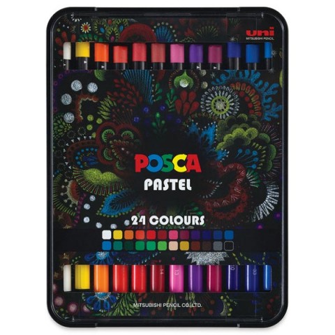 Uniball Posca 24'lü Pastel Boya Kalemi /