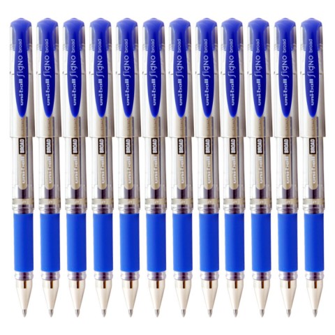 Uniball Signo Broad Pen 1.0mm İmza Kalemi Mavi 12'li Kutu