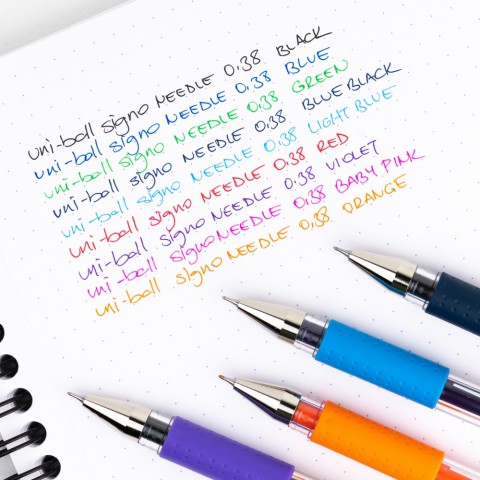 Uniball Signo NEEDLE 0.38mm İğne Uçlu Jel Kalem - Turuncu