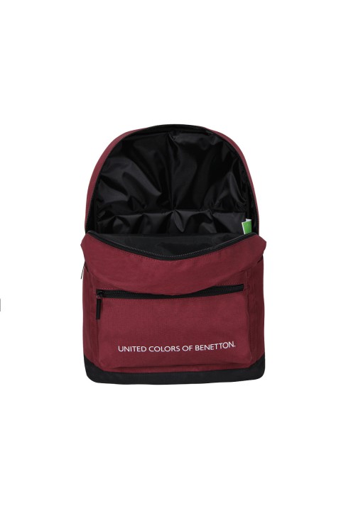 United Colors of Benetton 2021 Yeni Sezon Casual Sırt Çantası Bordo 70413